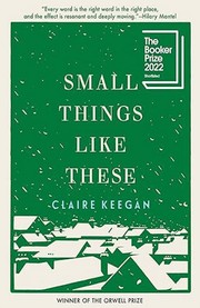 Small things like these Book cover