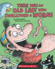 There was an old lady who swallowed a worm! Book cover