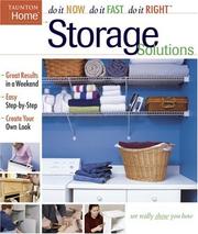 Storage solutions. Cover Image