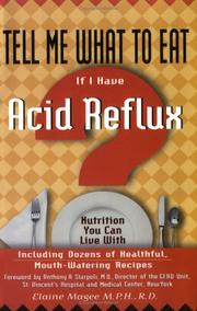 Tell me what to eat if I have acid reflux : nutrition you can live with Book cover