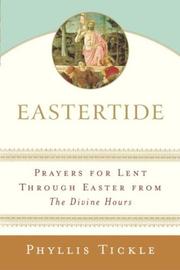 Eastertide : prayers for Lent through Easter from the Divine hours Book cover